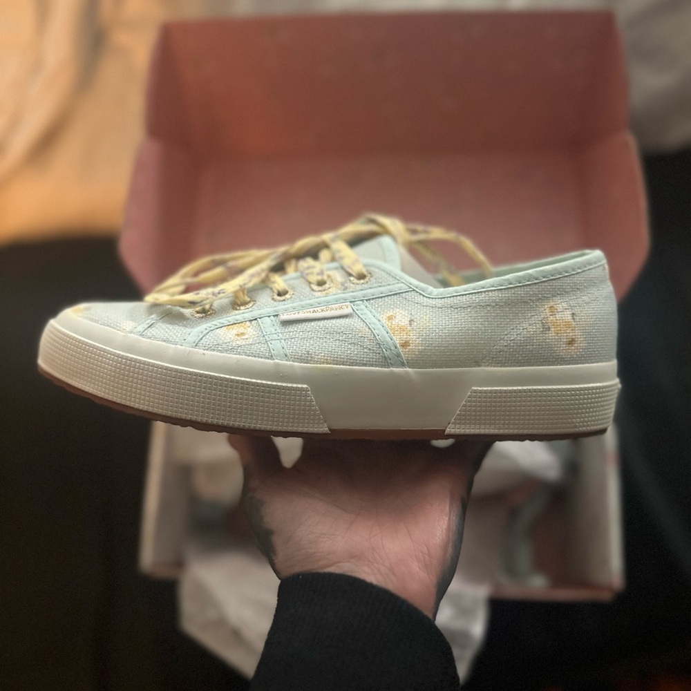 Superga x LoveShackFancy limited addition Floral tennis shoes